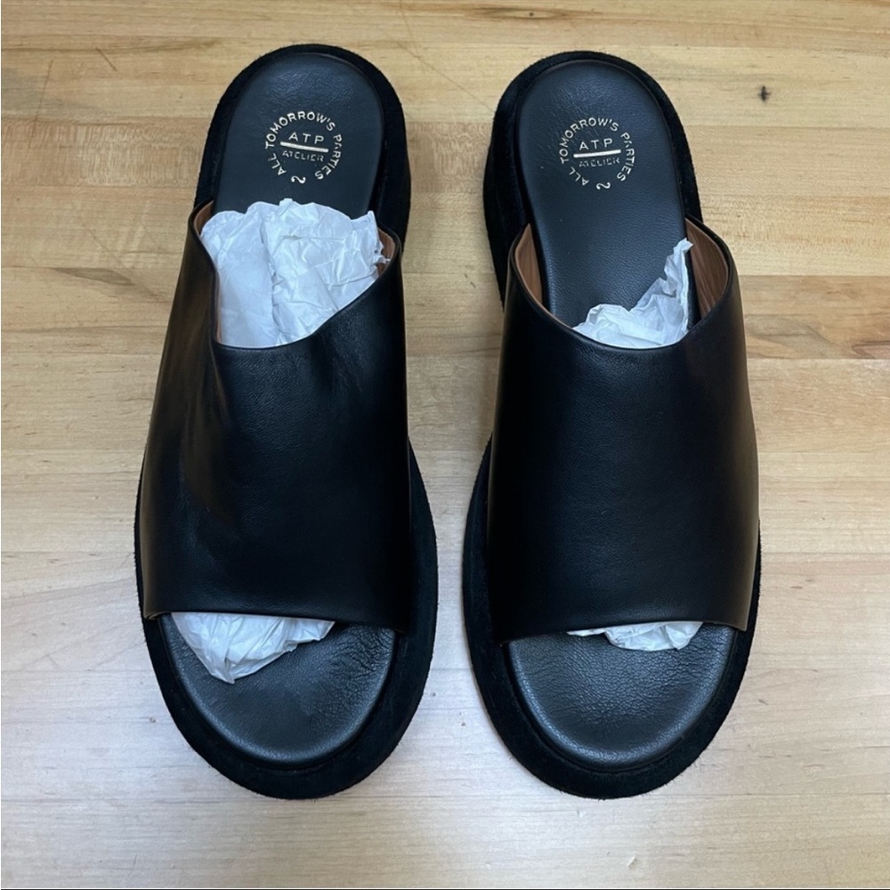 ATP Atelier Pacci Black Chunky Sandals 41 - Picture 7 of 13